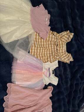 Size 2T 4 Piece Baby and Toddler Girls Clothing Lot - Pink Violet, Zara, and Bou